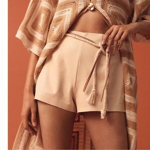 NWT Anthropologie Faux leather shorts